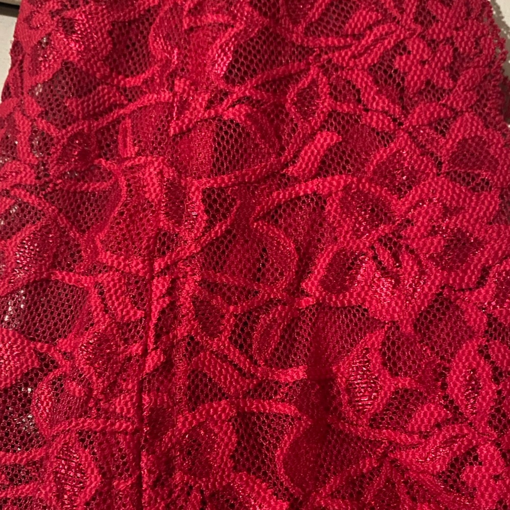 Bebe Bodycon with Lace top Dress - Picture 8 of 11